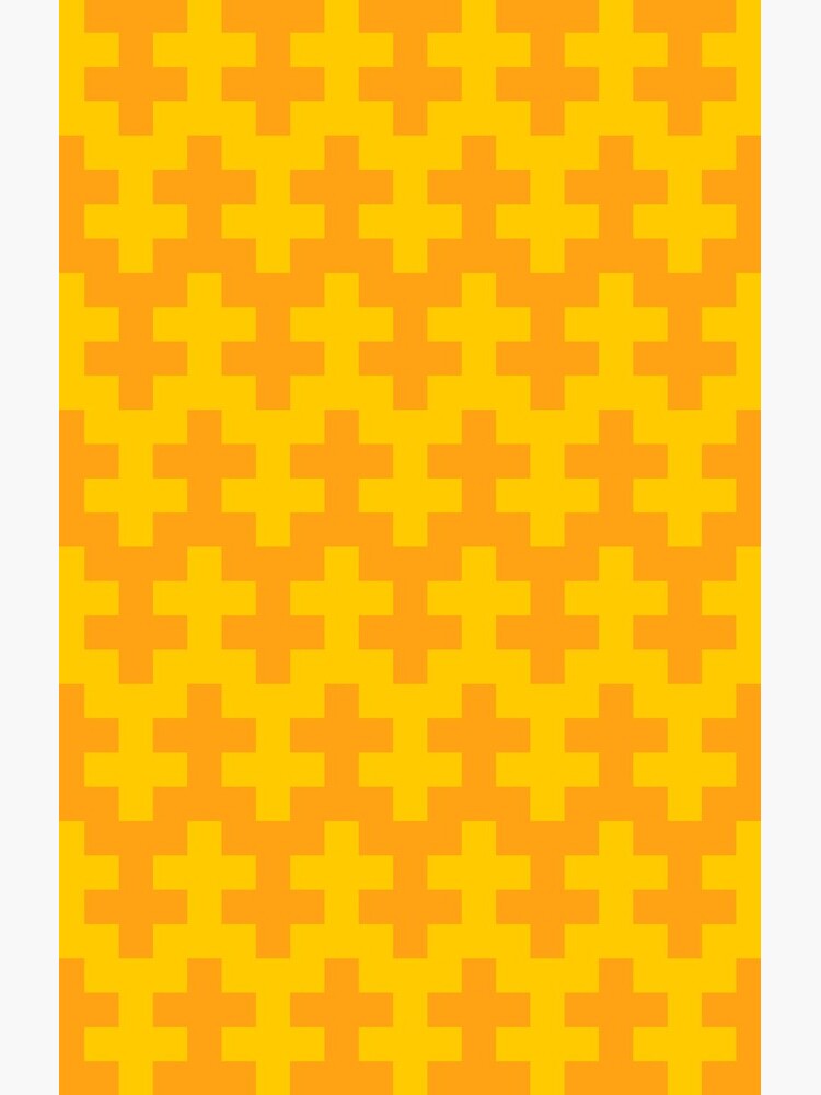 Geometric Pattern: Cross: Yellow by redwolfoz