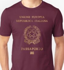 Italian Passport Vintage Unisex T-Shirt