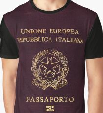 Italian Passport Vintage Graphic T-Shirt
