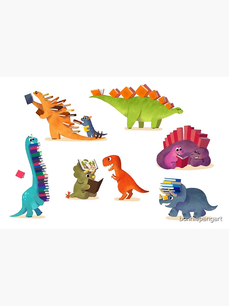 BOOK DINOSAURS by bonniepangart
