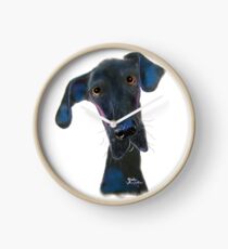 Great Dane DoG PRiNT ' HaRPeR ' BY SHiRLeY MacARTHuR Clock