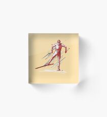 cross-country skiing Acrylic Block