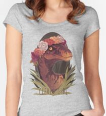 Camiseta entallada de cuello redondo Chica inteligente