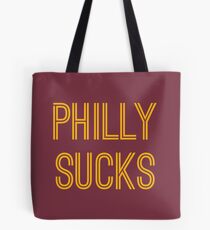 Philly Sucks - Burgundy/Gold Tote Bag