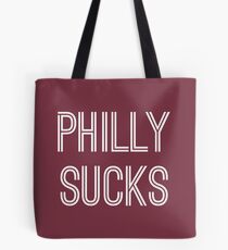 Philly Sucks - Burgundy/White Tote Bag