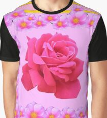 PINK ROSE GARDEN VIGNETTE Graphic T-Shirt