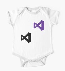 Visual Studio Logo 2017 - x2 (Purple & Black) One Piece - Short Sleeve
