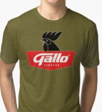 Gallo Cerveza - Best Beer In Guatemala Central America Tri-blend T-Shirt