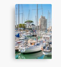 Yachts in the old port of La Rochelle Metal Print
