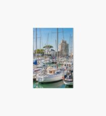 Yachts in the old port of La Rochelle Art Board