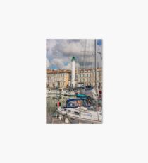 View of yachts in the old port, La Rochelle France Art Board