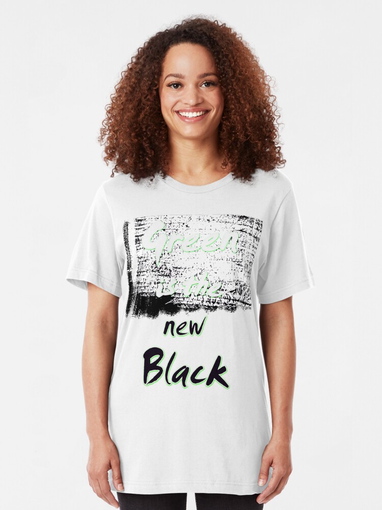 Alternate view of Green Is The New Black Slim Fit T-Shirt
