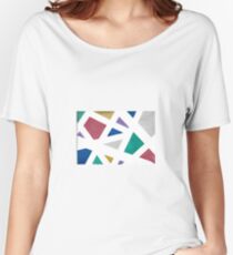 Abstract Color Drawing Women's Relaxed Fit T-Shirt