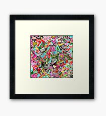 Static Nature multi-coloured Framed Print