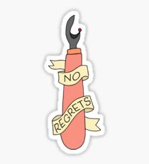 No Regrets Seam Ripper Sticker
