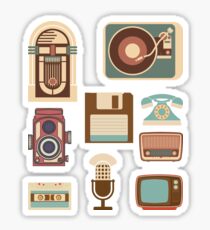 Retro Devices Sticker