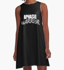 Warrior - Aphasia Awareness Gift A-Line Dress