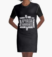 Words - Aphasia Awareness Gift Graphic T-Shirt Dress