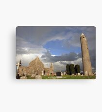 Kilmacduagh round tower Canvas Print
