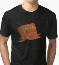 Funny face cardboard box masks Tri-blend T-Shirt