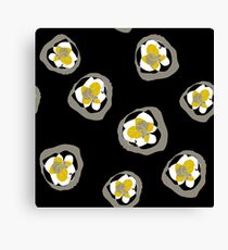 Magnolia print, black edition Canvas Print