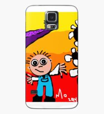 sunset on the horizon boy flowers tree Case/Skin for Samsung Galaxy