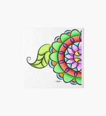 Mandala floral multicolor Art Board