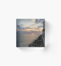 Clearwater Beach Sunset Acrylic Block