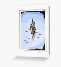 Tower at low tide Greeting Card
