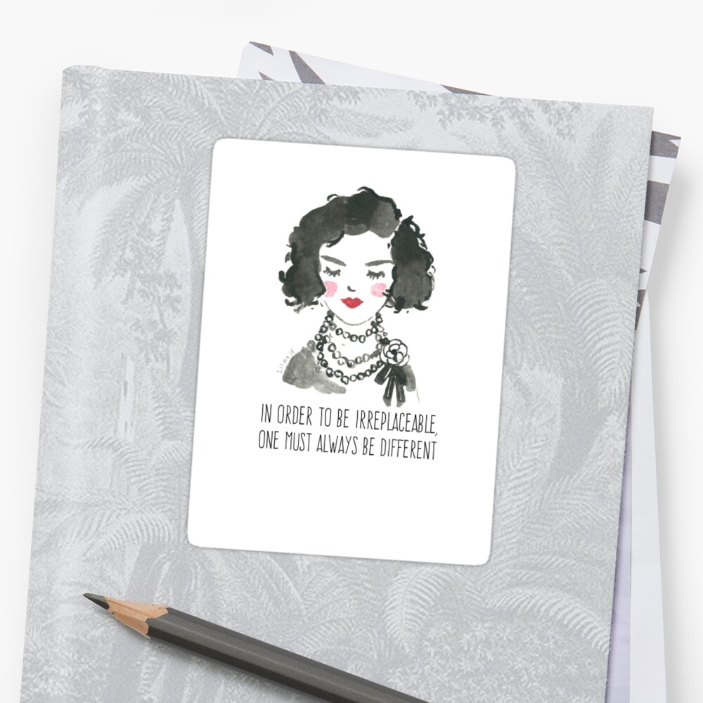 Download "Different Like Coco" Sticker by lizzielamb | Redbubble
