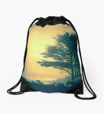 Faraway Places Drawstring Bag