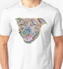 Staffordshire Bull Terrier Face Unisex T-Shirt