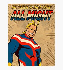 Extra extra!!! The origin of the number one hero!!!!!! Photographic Print
