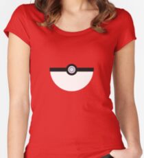Pokeball Minimalist Women's Fitted Scoop T-Shirt