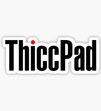 ThiccPad - White Version Sticker