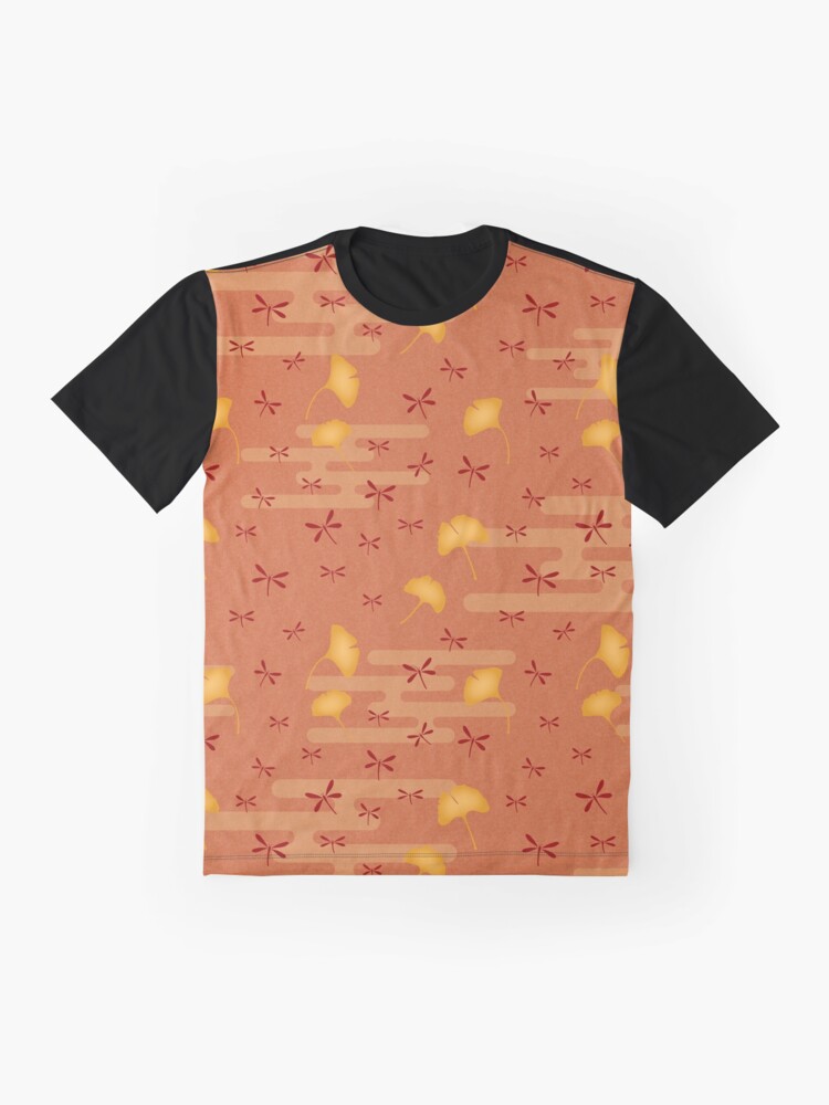 Alternate view of Natsu-Aki in Orange Graphic T-Shirt