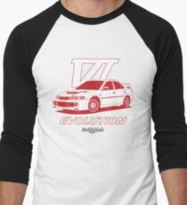 EVO6 (red) Men's Baseball ¾ T-Shirt