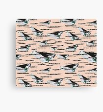 Abstract birds and dots Canvas Print
