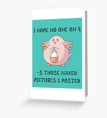 Chansey Greeting Card