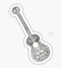 Guitar Inspired Silhouette Sticker