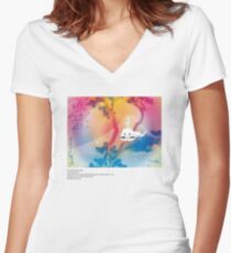Kanye see ghosts Women's Fitted V-Neck T-Shirt