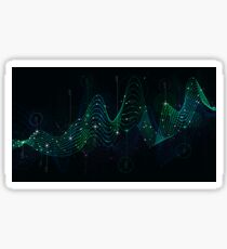 Schedule statistics data, analytical indicator sci-fi Sticker