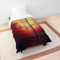 Ruby Red Forest Comforter