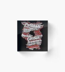 Brandenburg Cities and Towns Acrylic Block