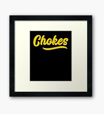 Chokes BJJ Brazilian Jiu-Jitsu MMA Grappling Framed Print