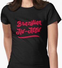 BJJ Brazilian Jiu-Jitsu MMA Grappling Women's Fitted T-Shirt