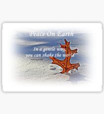 Peace on earth. Sticker