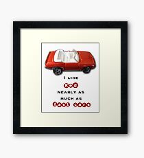 Fast red cars Framed Print