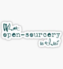 What open-sourcery is this? Sticker