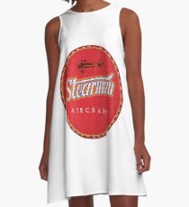 Stearman Vintage Aircraft A-Line Dress